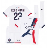 Fotbalové Dres Paris Saint-Germain Randal Kolo Muani #23 Dětské Venkovní 2024-25 Krátký Rukáv (+ trenýrky)